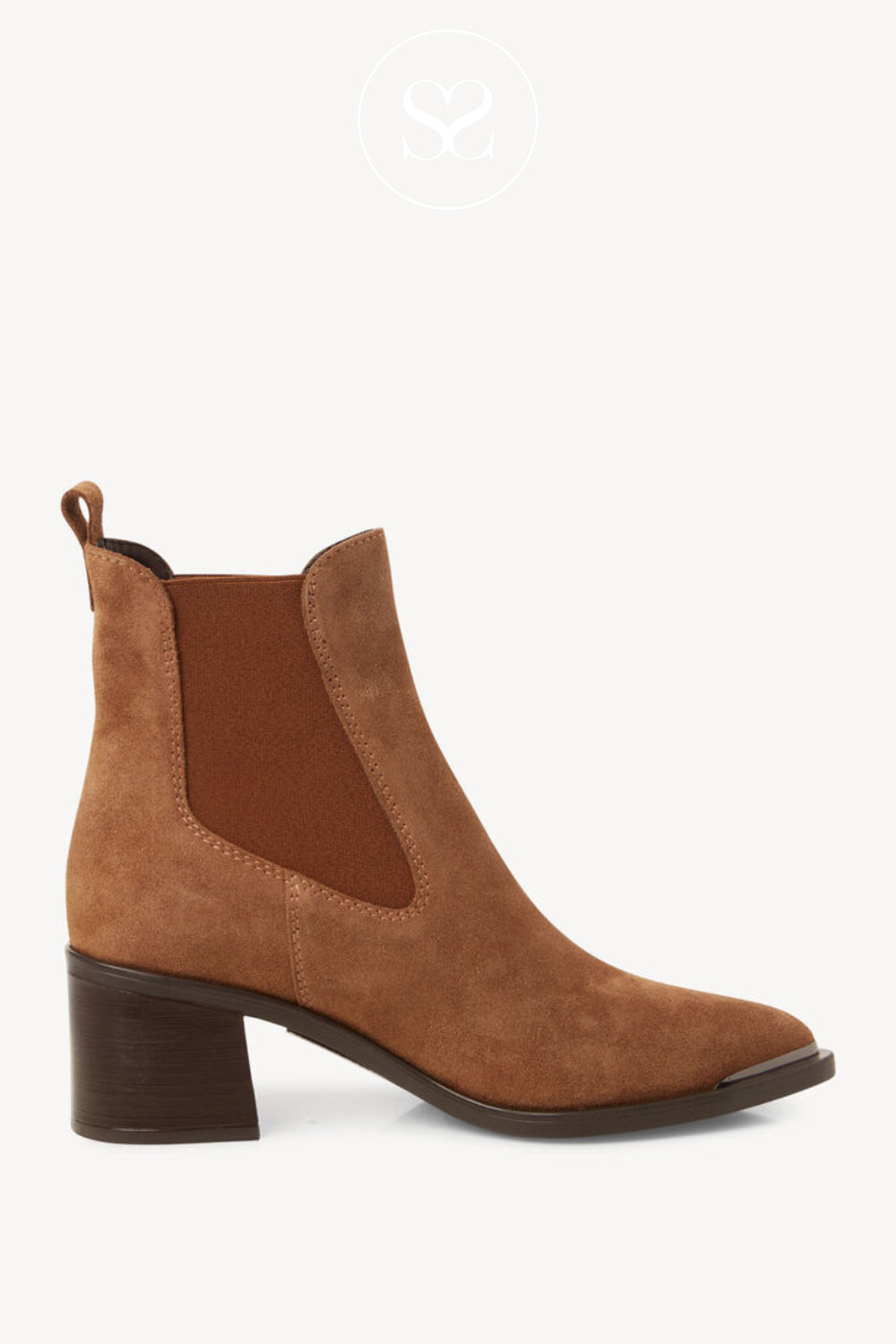 Tamaris Tan Pointed Chelsea Boots 1-25301-45 Ireland