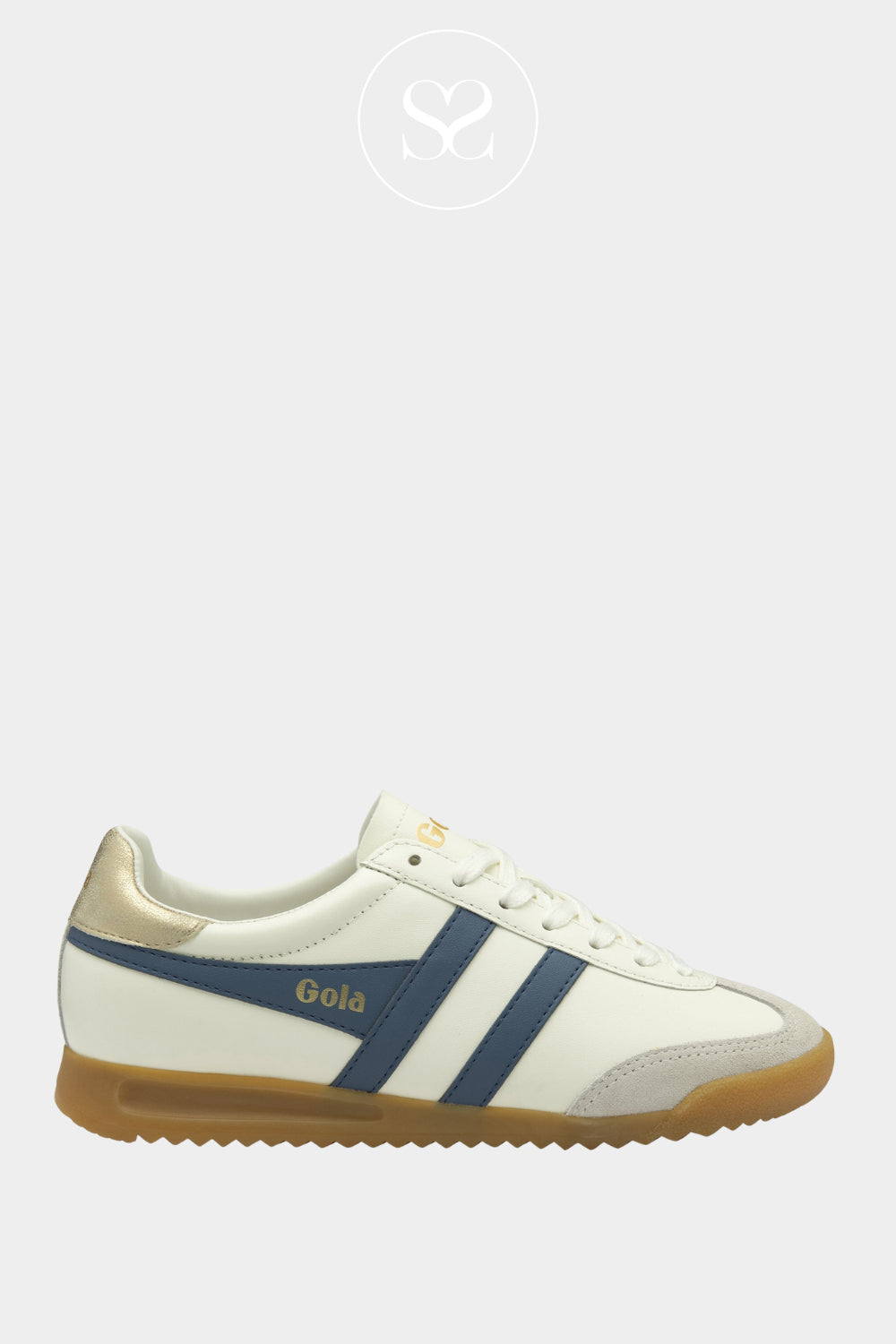 Gola Retro White/Blue Trainer For Women - Torpedo
