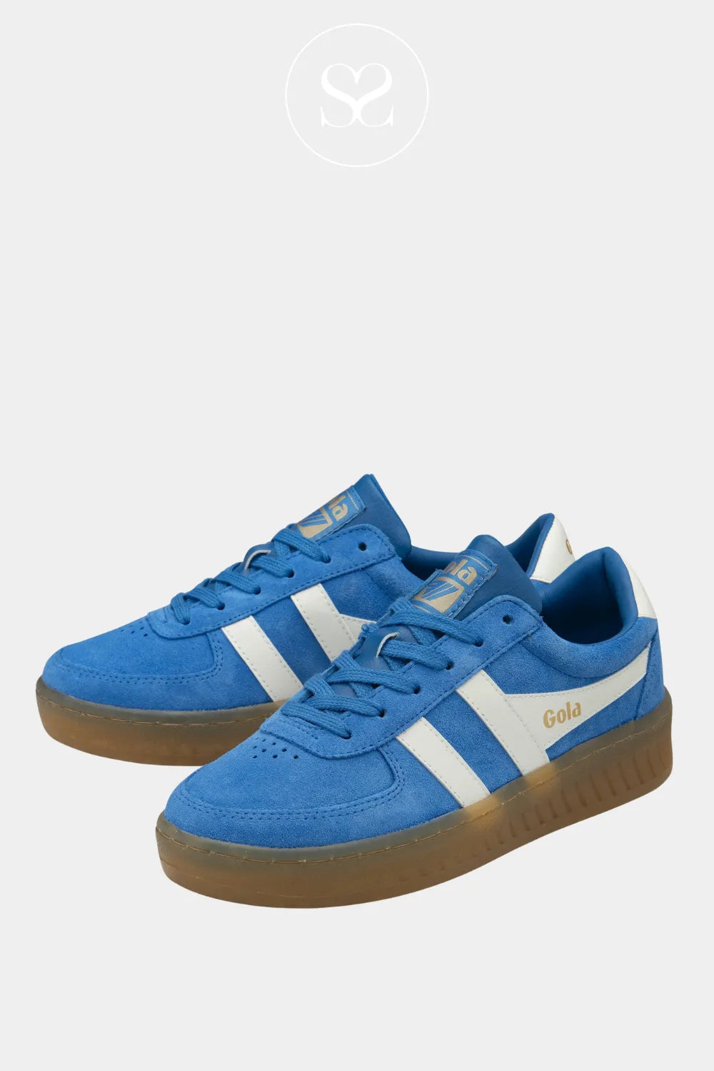 GOLA Blue Chunky Gum Sole Trainers for Women – GRANDSLAM