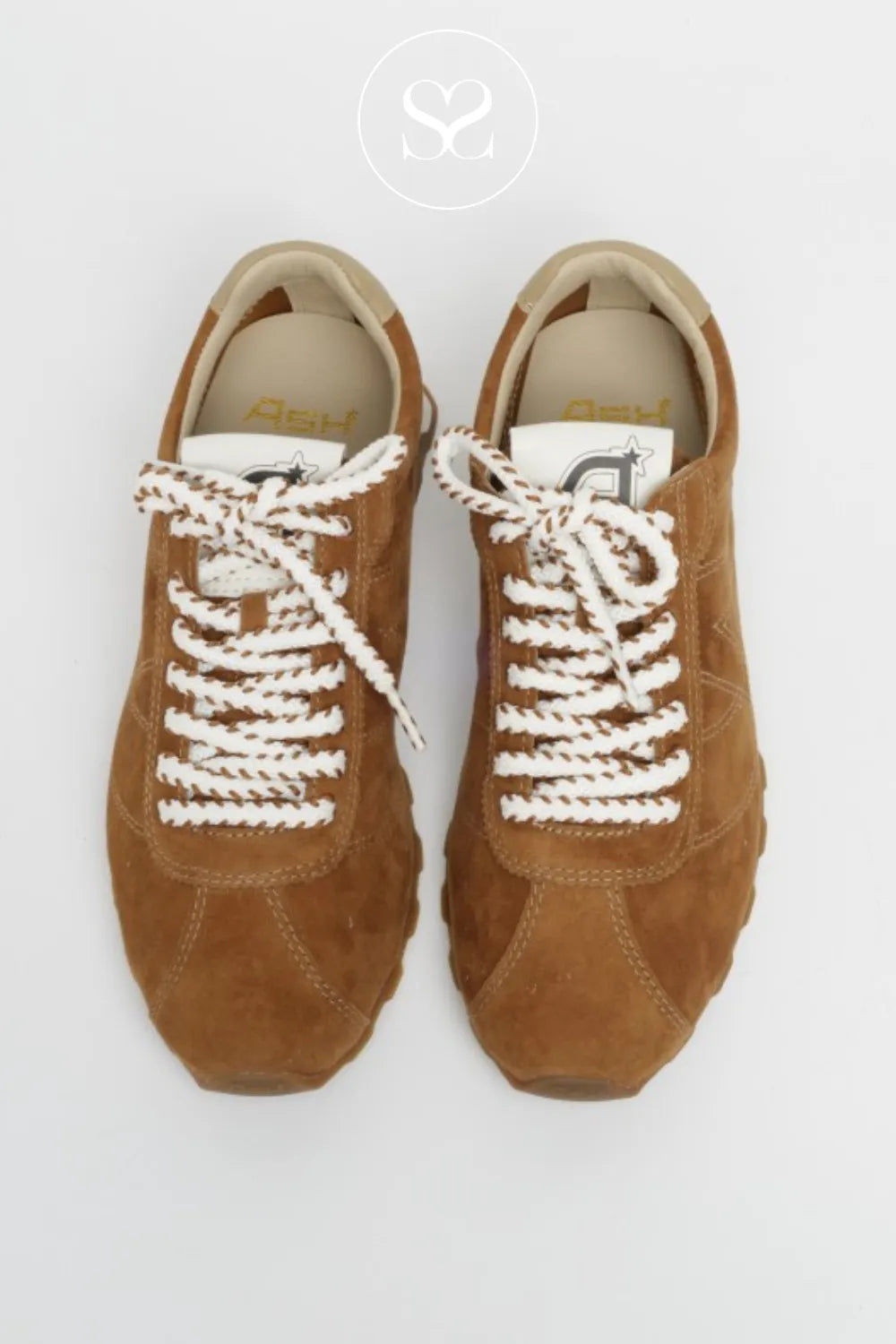 Ash Tan Suede Retro Trainers - Kill Bill