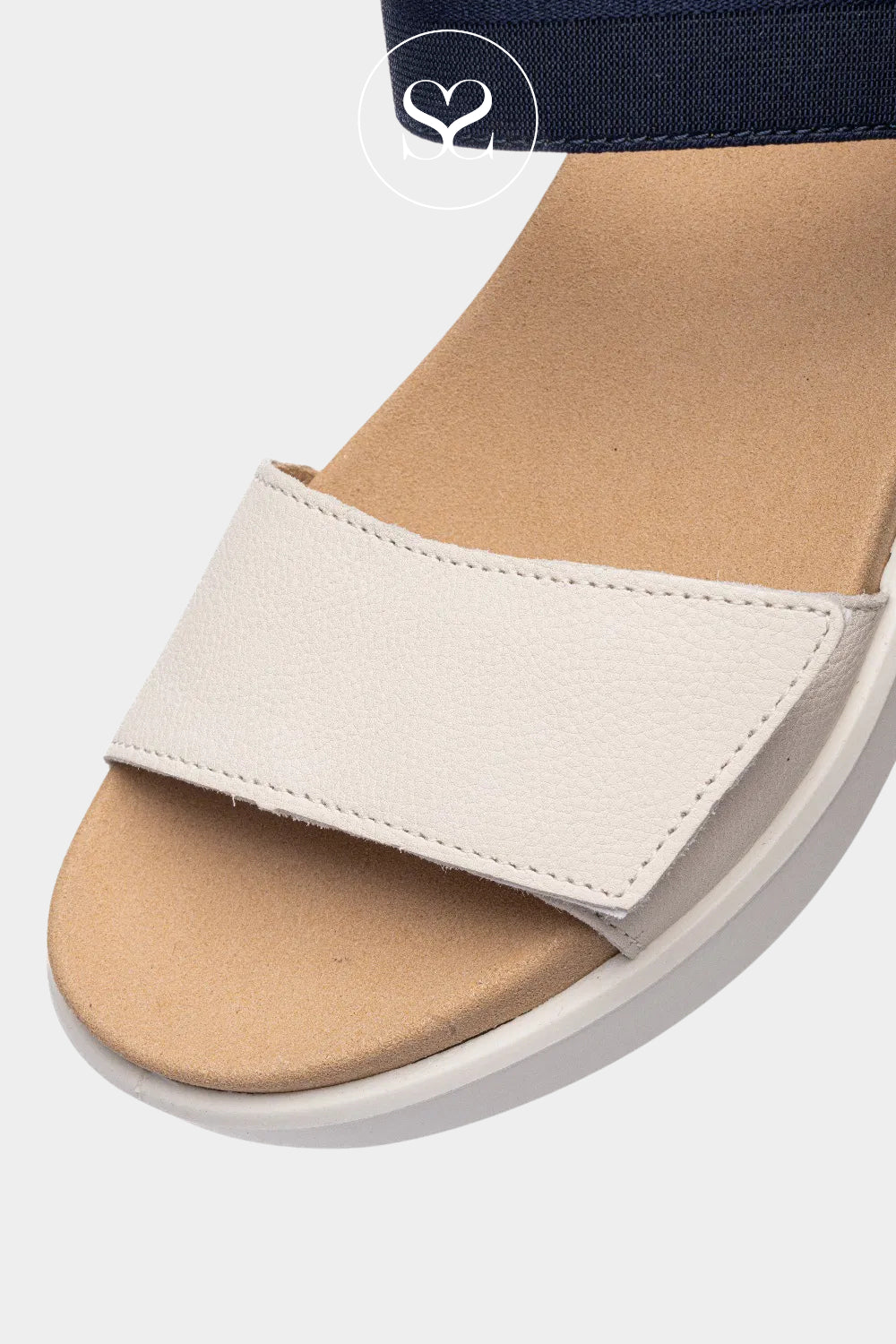 Ara Navy/Off White Walking Sandals 12-21406