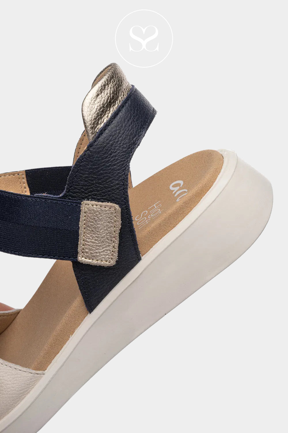 Ara Navy/Off White Walking Sandals 12-21406