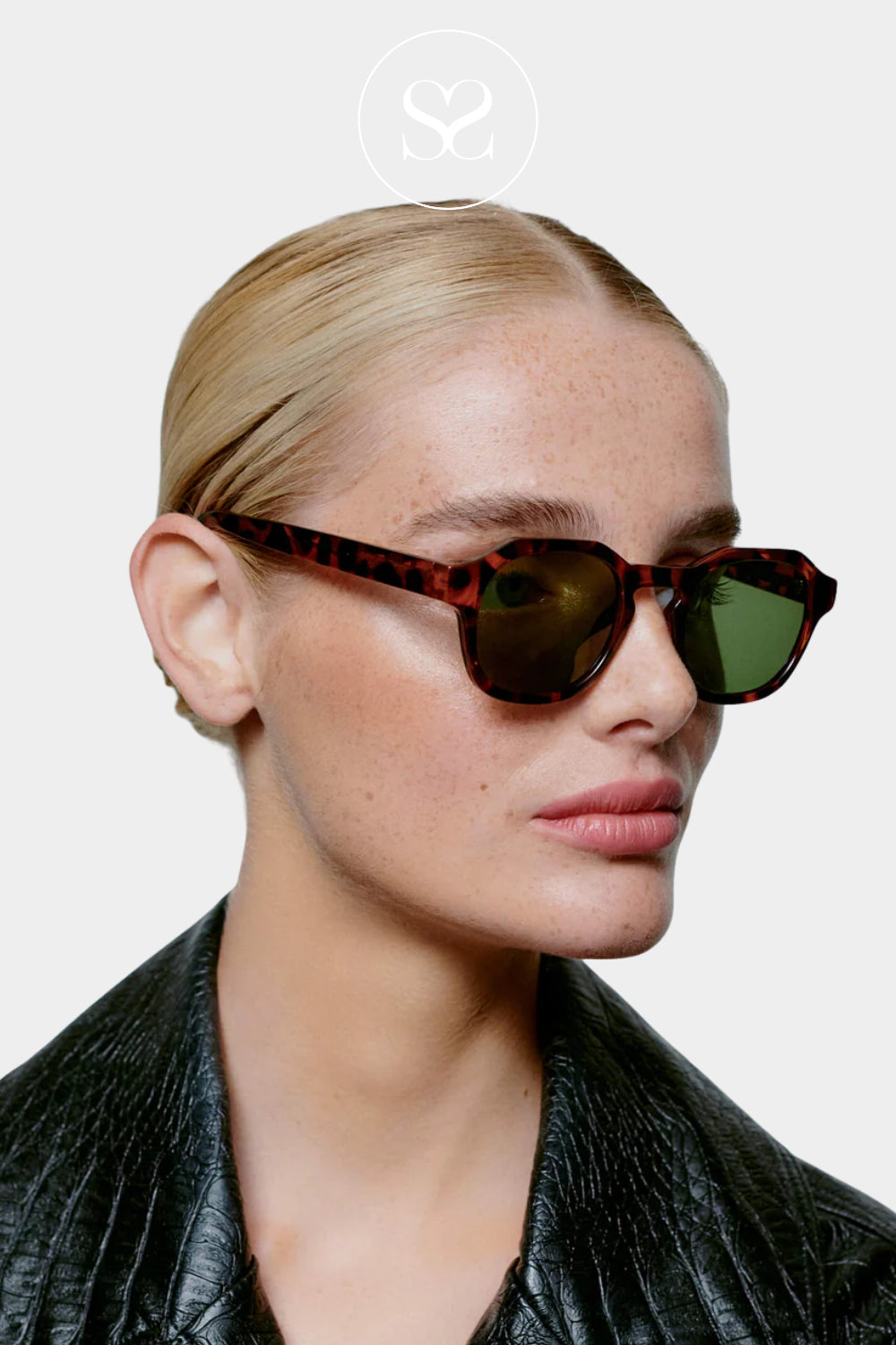 A.KJAERBEDE Havana Tortoise Shell  Sunglasses -Zan
