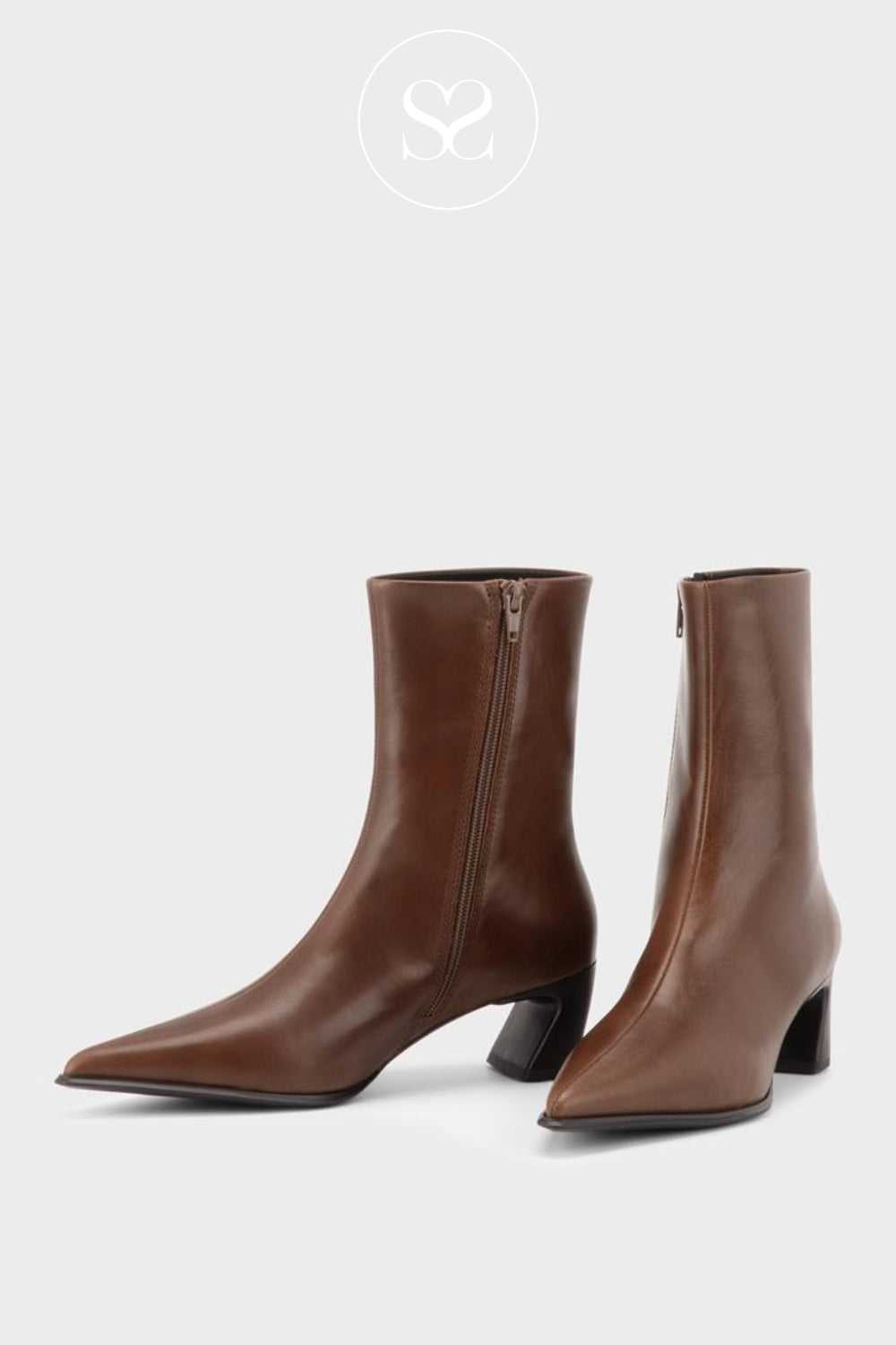 Vagabond Chestnut Brown Ankle Boots - Ilona 6232-101-49