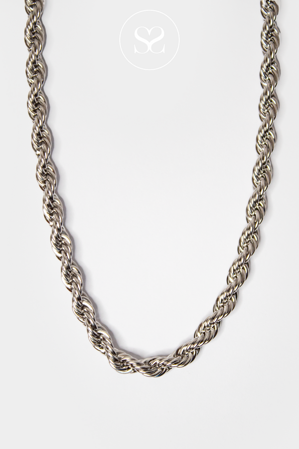 EMMY 06S SILVER ROPE NECKLACE