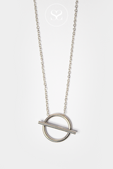 EMMY 12S THIN CHAIN CIRCLE NECKLACE