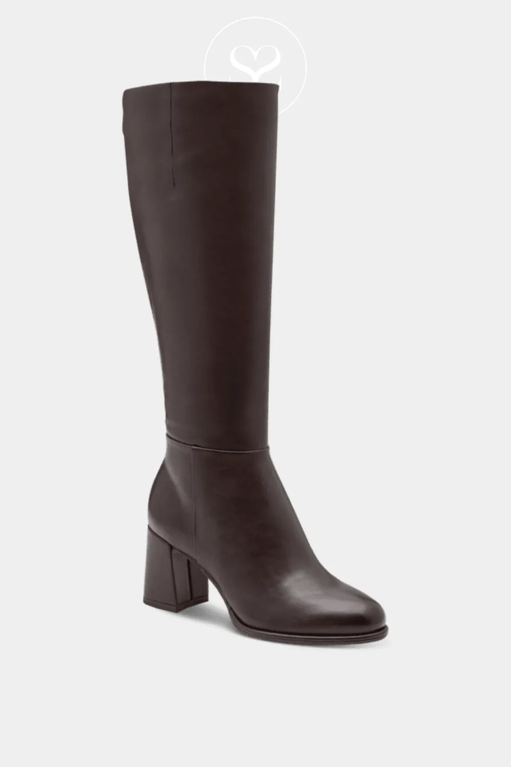 TAMARIS BROWN BLOCK HEEL KNEE HIGH BOOTS - 1-25515-41
