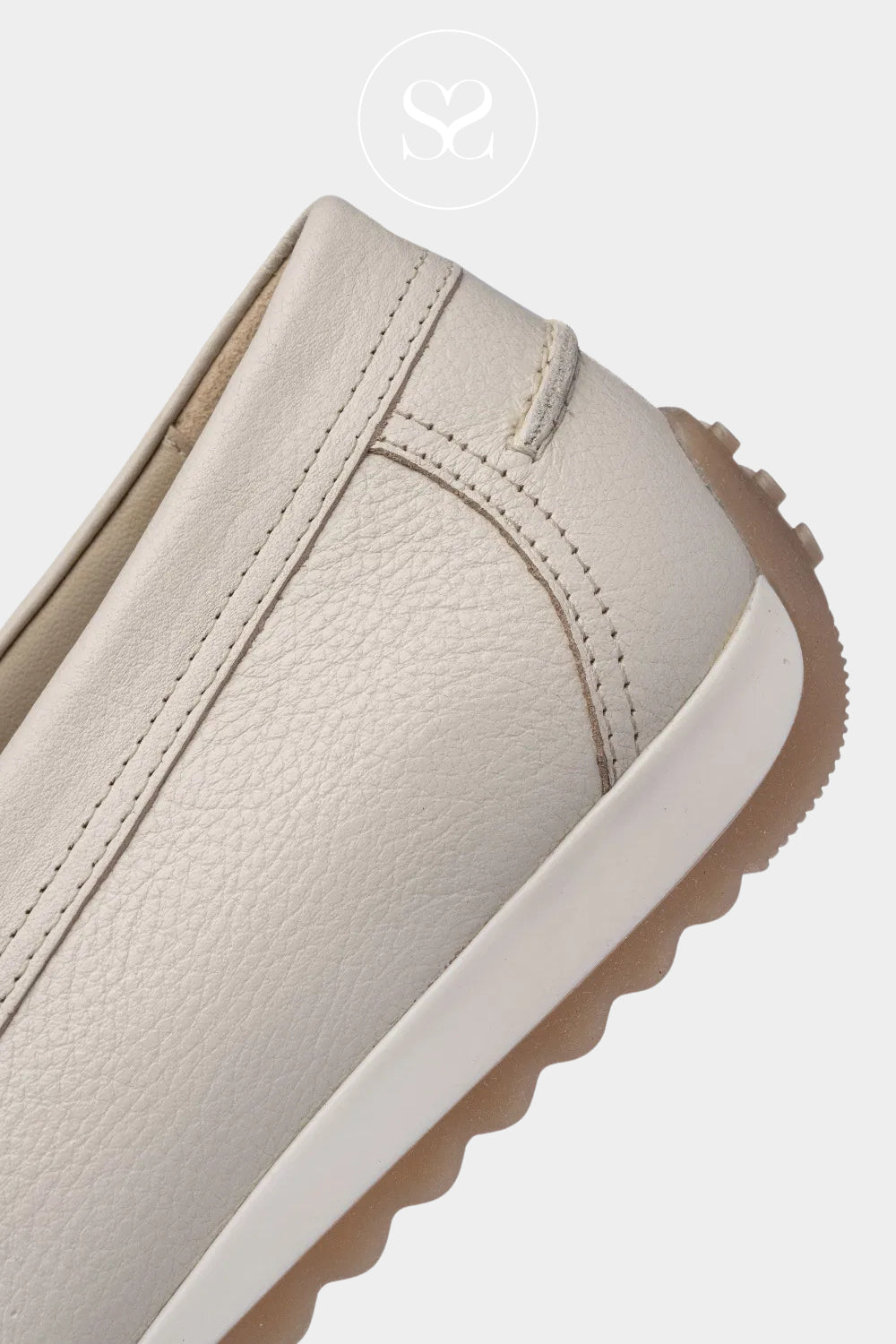 ARA Cream Low Wedge Loafer 12-27702