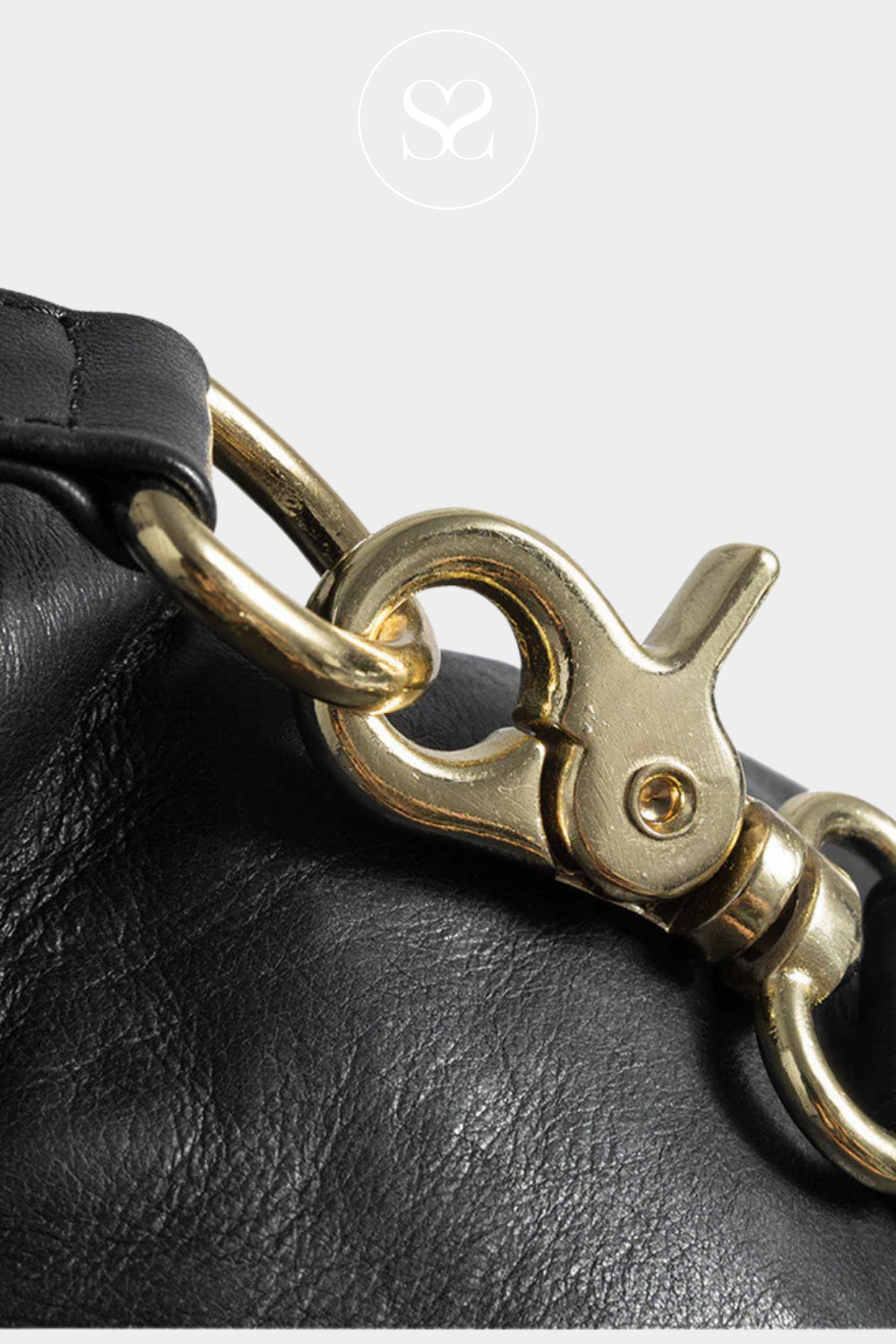 Depeche Black Leather Crossbody Bum Bag - 13396