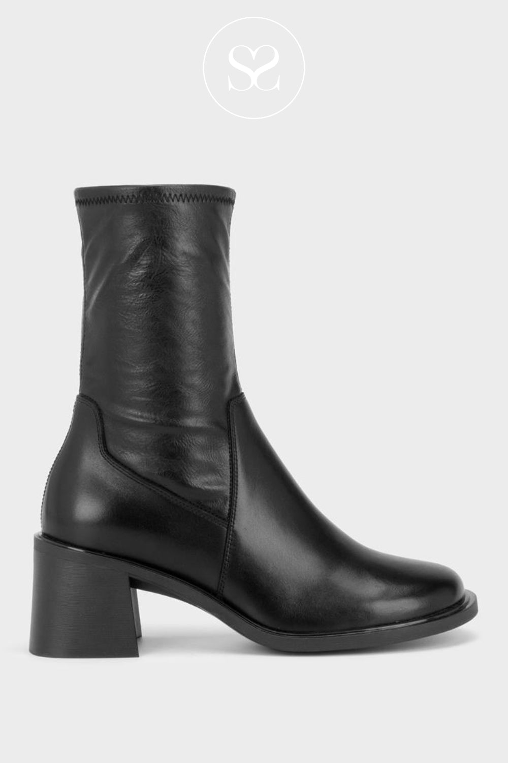 Vagabond Black Sock Ankle Boots- Vega-6251-202 Ireland