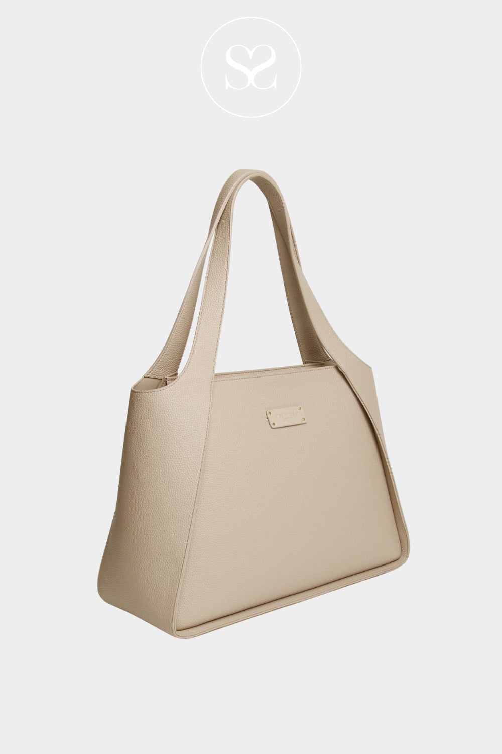 ALICE WHEELER BAG WITH SLEEK CORNER ACCCENTS AND DEBOSSED ALICE WHEELER LOGO FOR WOMEN