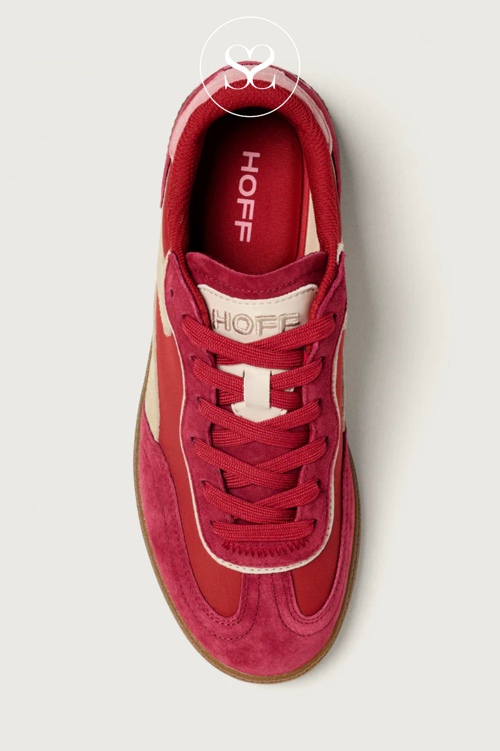 COMFORTABLE RED TRAINERS FOR WOMEN FROM HOFF 