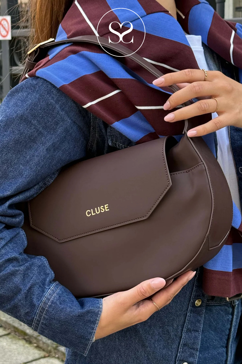 CLUSE DARK BROWN CROSSBODY BAG - CX04904