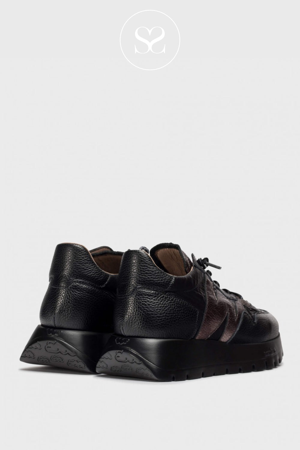 Comfortable black slip on trainers for women in Ireland