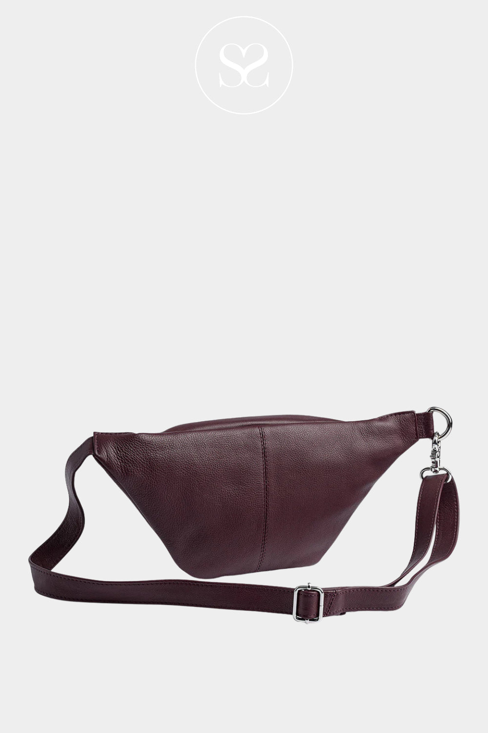 Depeche Burgundy Leather Crossbody Bum Bag - 12556 Ireland