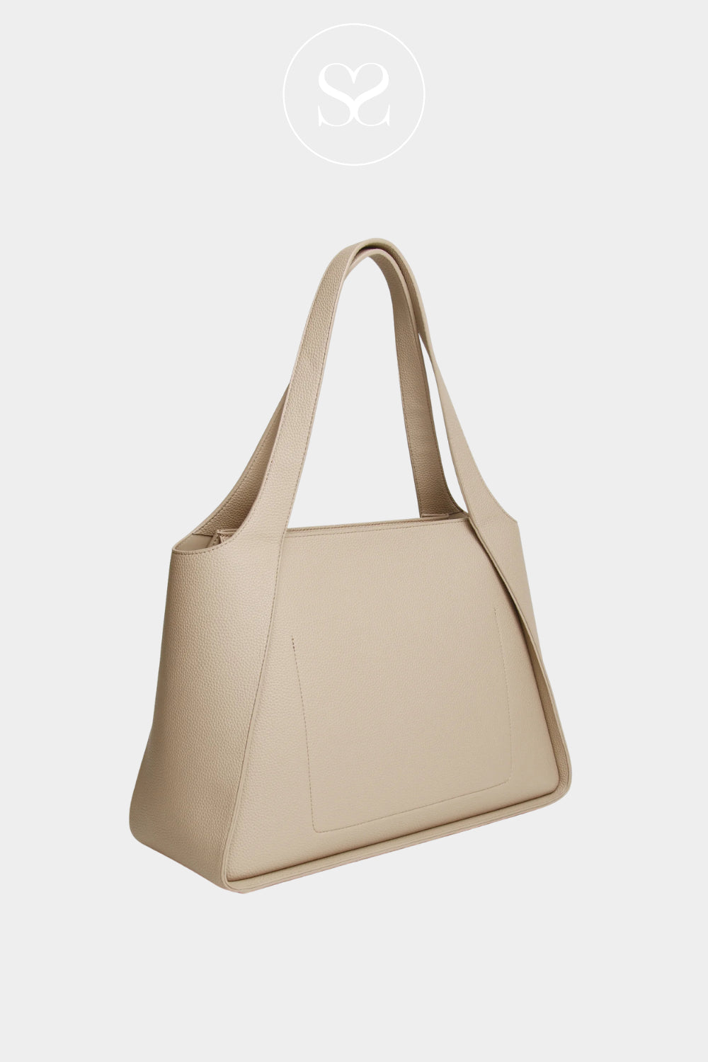 ALICE WHEELER SPACIOUS CREAM COLOURED HANDBAG WITH INTERNAL POCKET- IRELAND