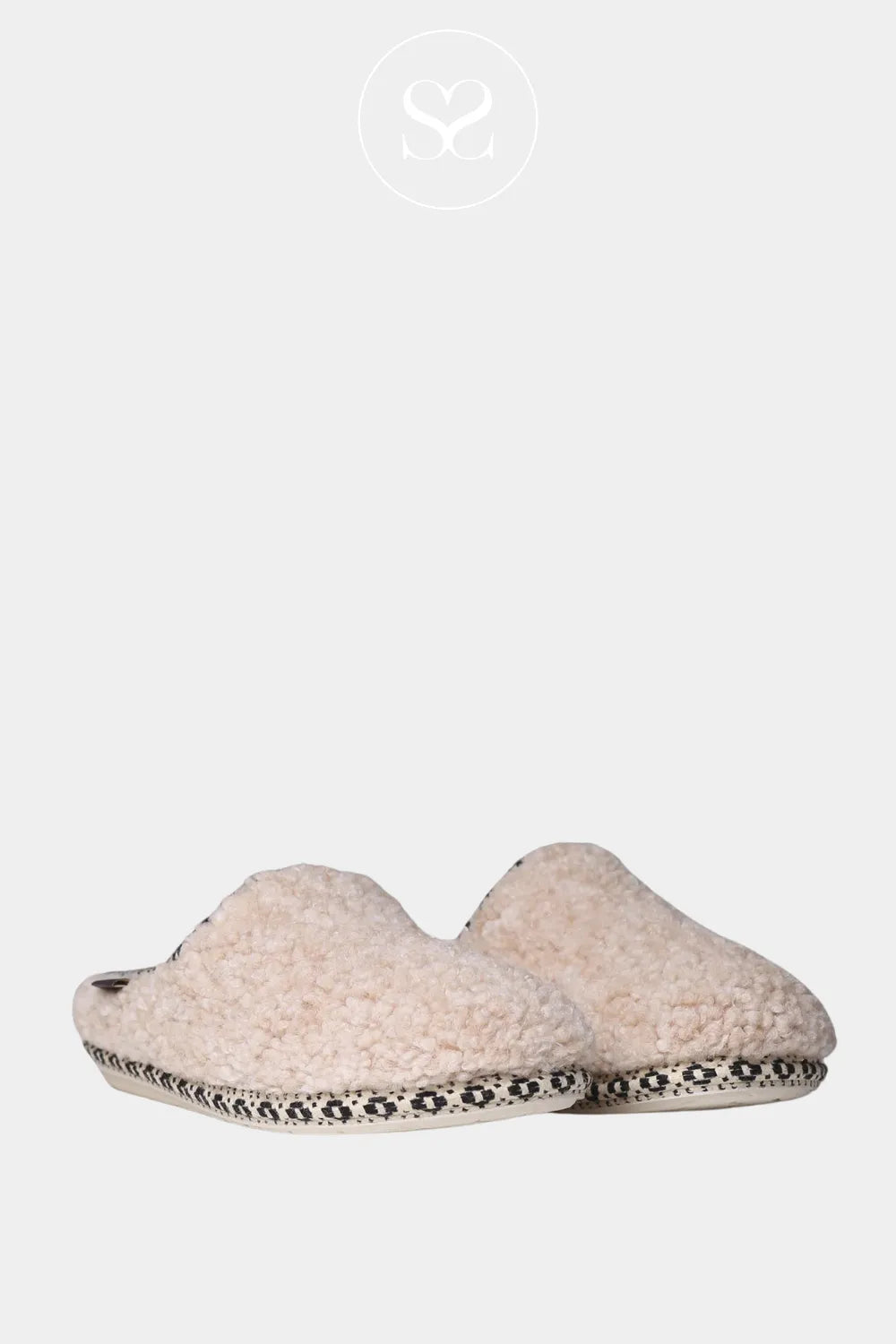 TONI PONS BEIGE SLIDER STYLE SLIPPER - DARLA-SB FOR WOMEN 