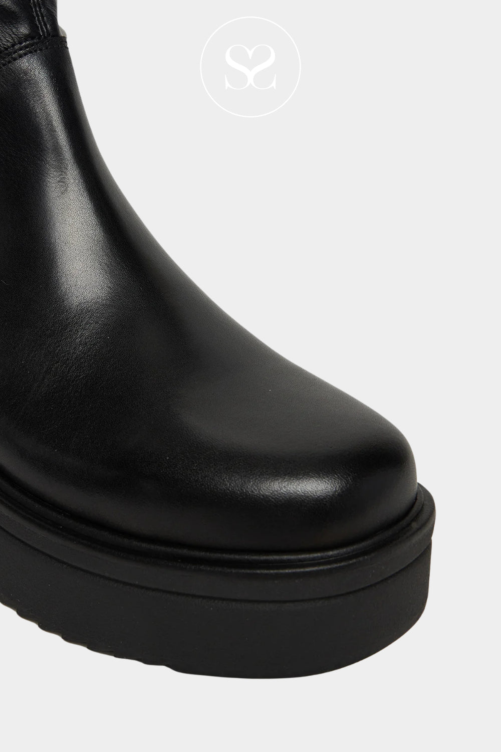 VAGABOND TARA 6046-002 BLACK LEATHER WEDGE ANKLE BOOTS