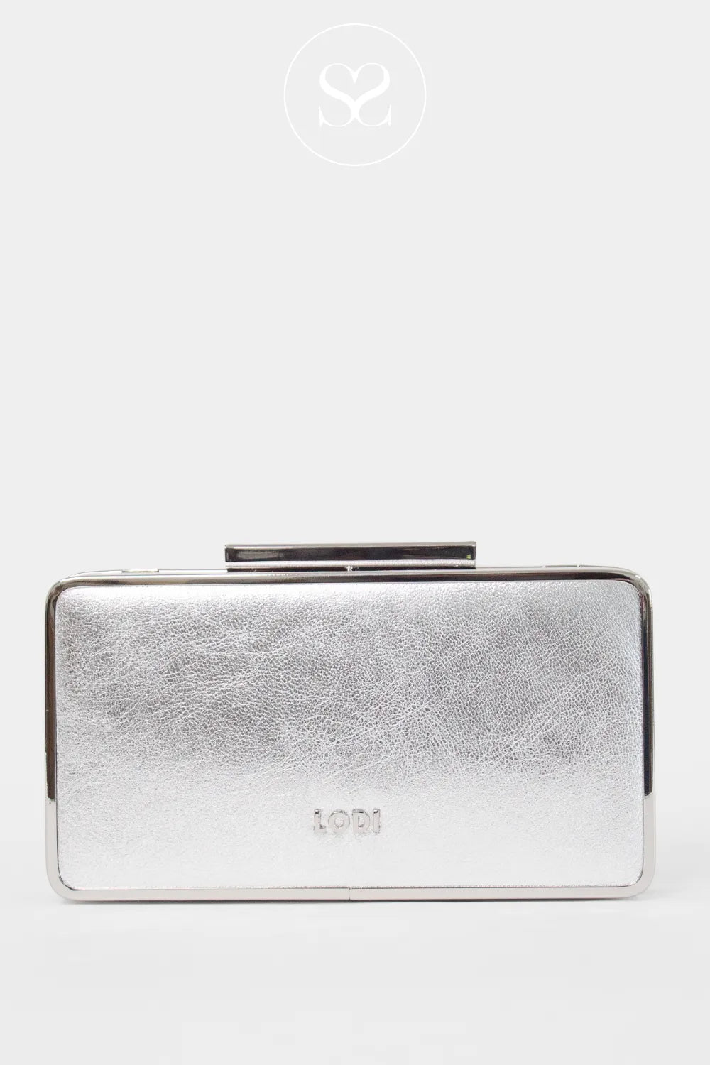 Lodi Silver Rectangular Clutch Bag - L1901