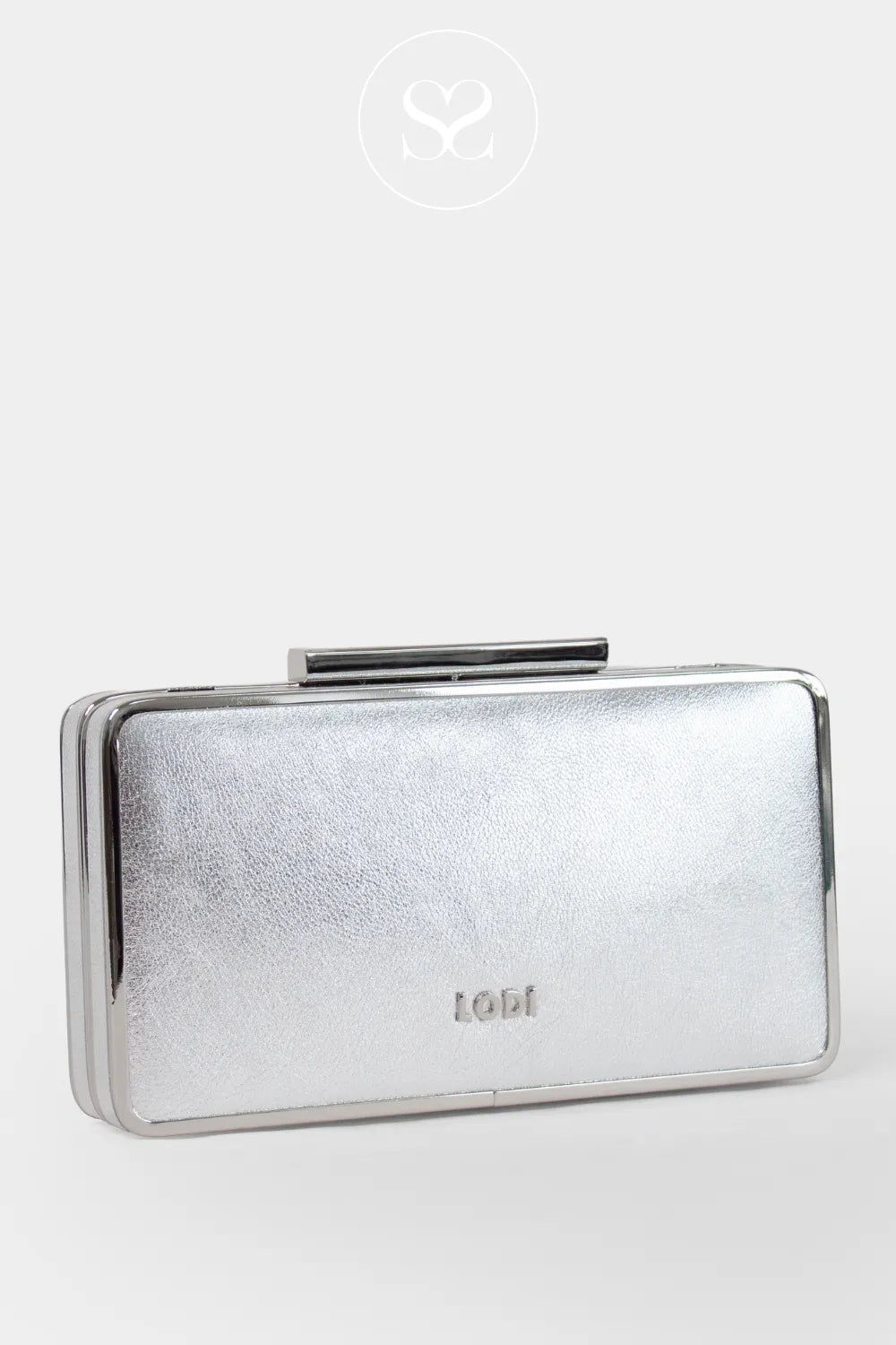 Lodi Silver Rectangular Clutch Bag - L1901