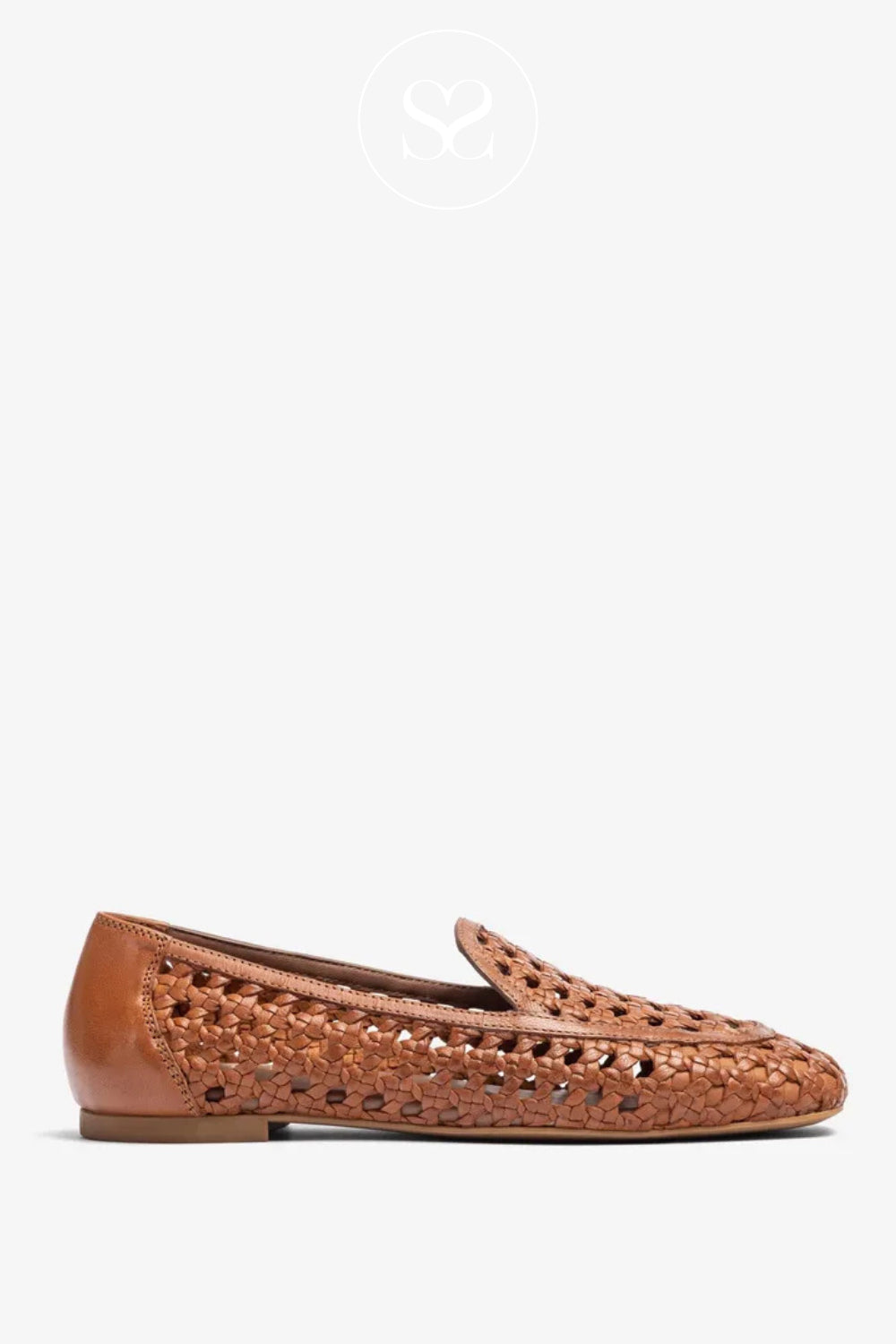 Unisa Tan Woven Loafers - Baix