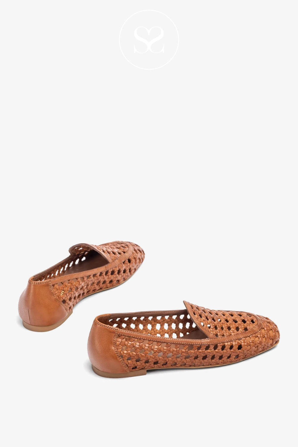 Unisa Tan Woven Women's Loafers - Baix