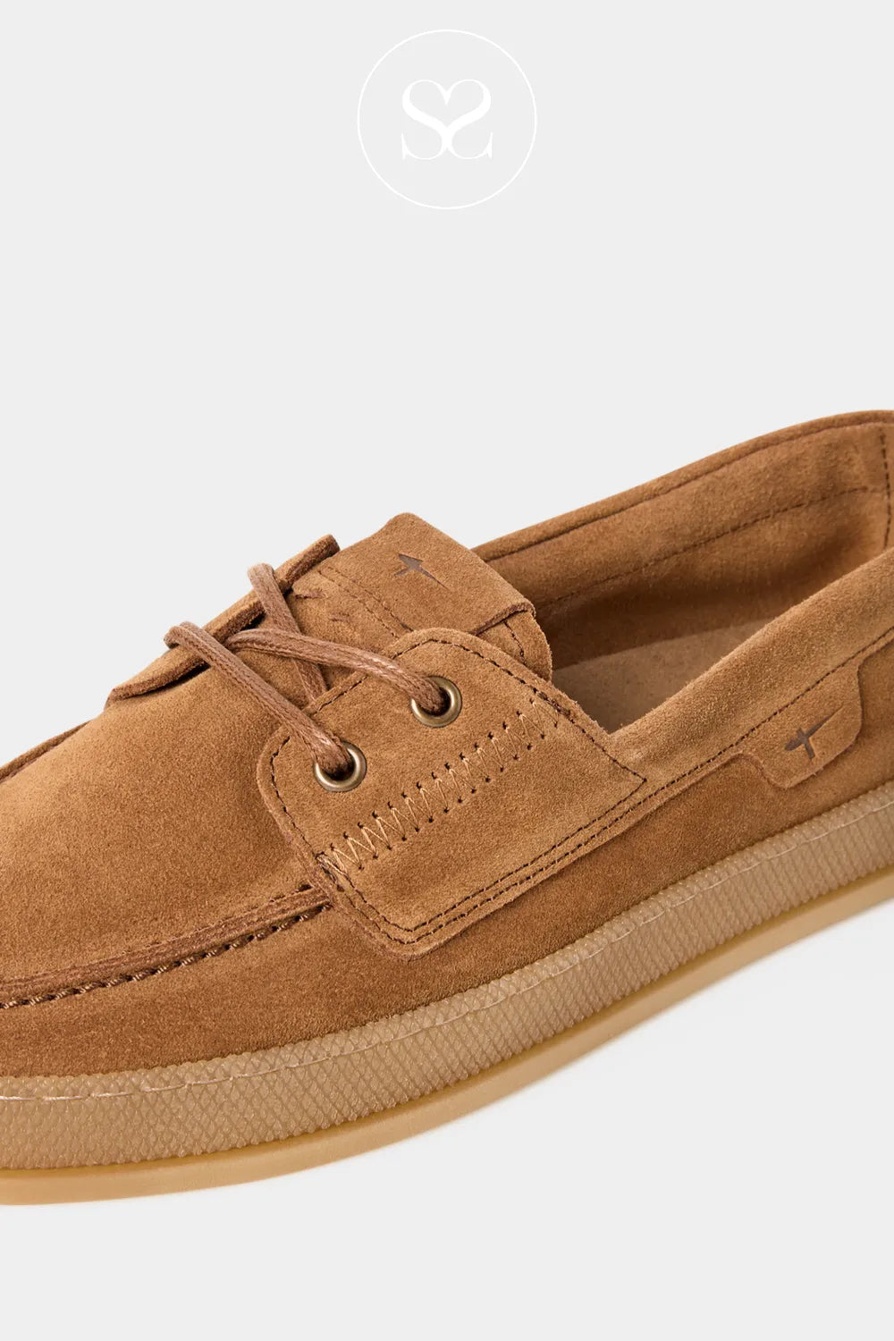 Tamaris Tan Slip-On Boat Shoes 1-23615-46 Polished, low-maintenance style for everyday wear.