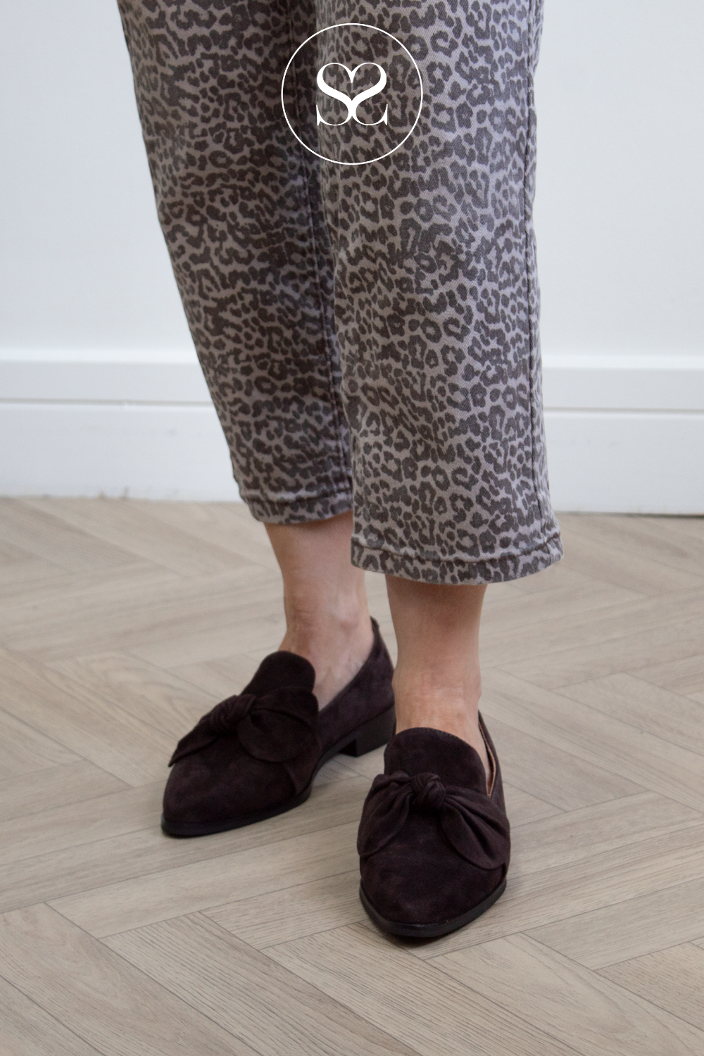 Loretta Vitale Brown Suede Leather Loafers W5366