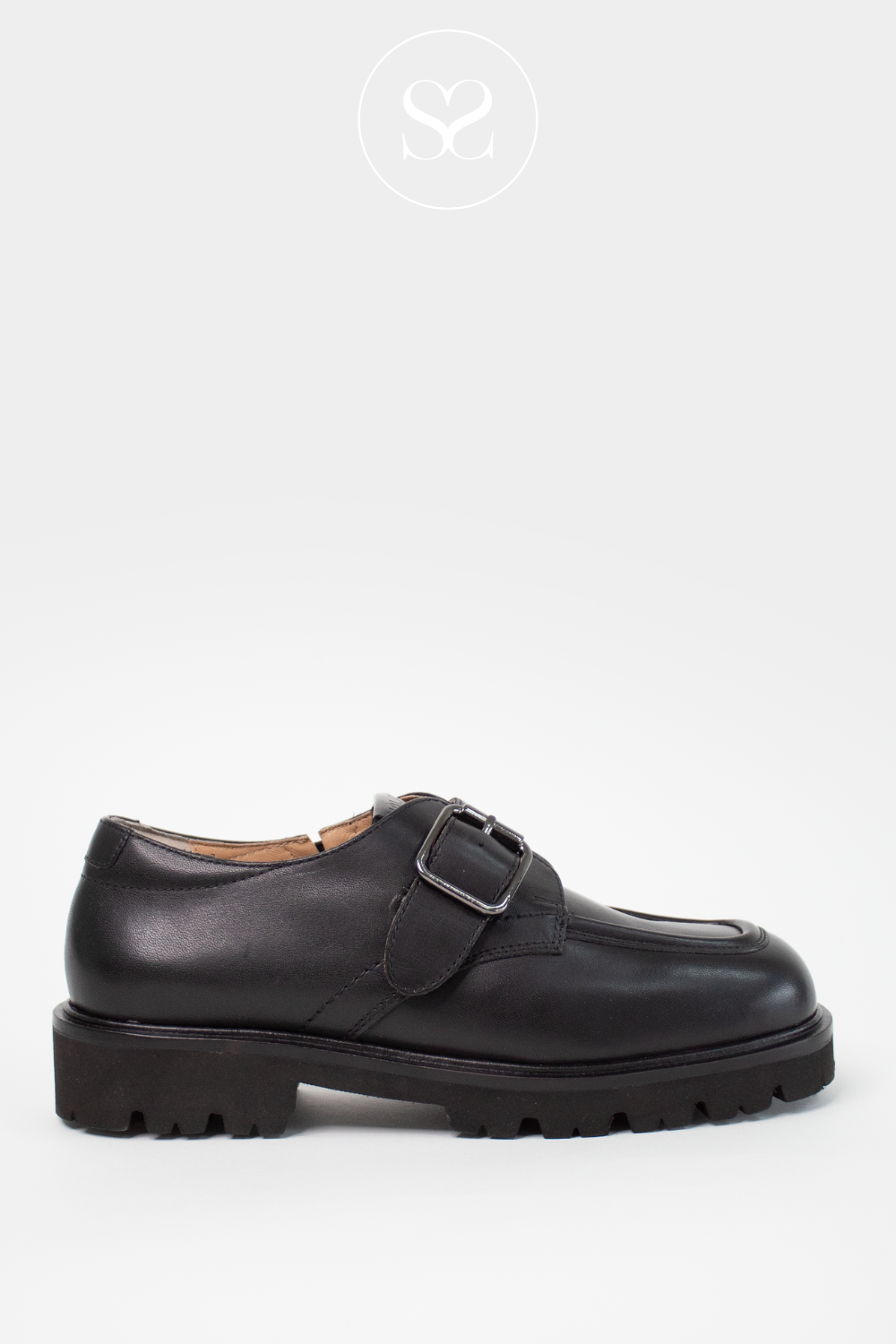 UNISA BLACK CHUNKY LOAFERS ESTIVI