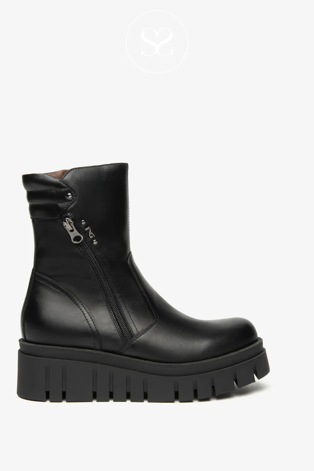 Nero Giardini black wedge boot for women I514780D