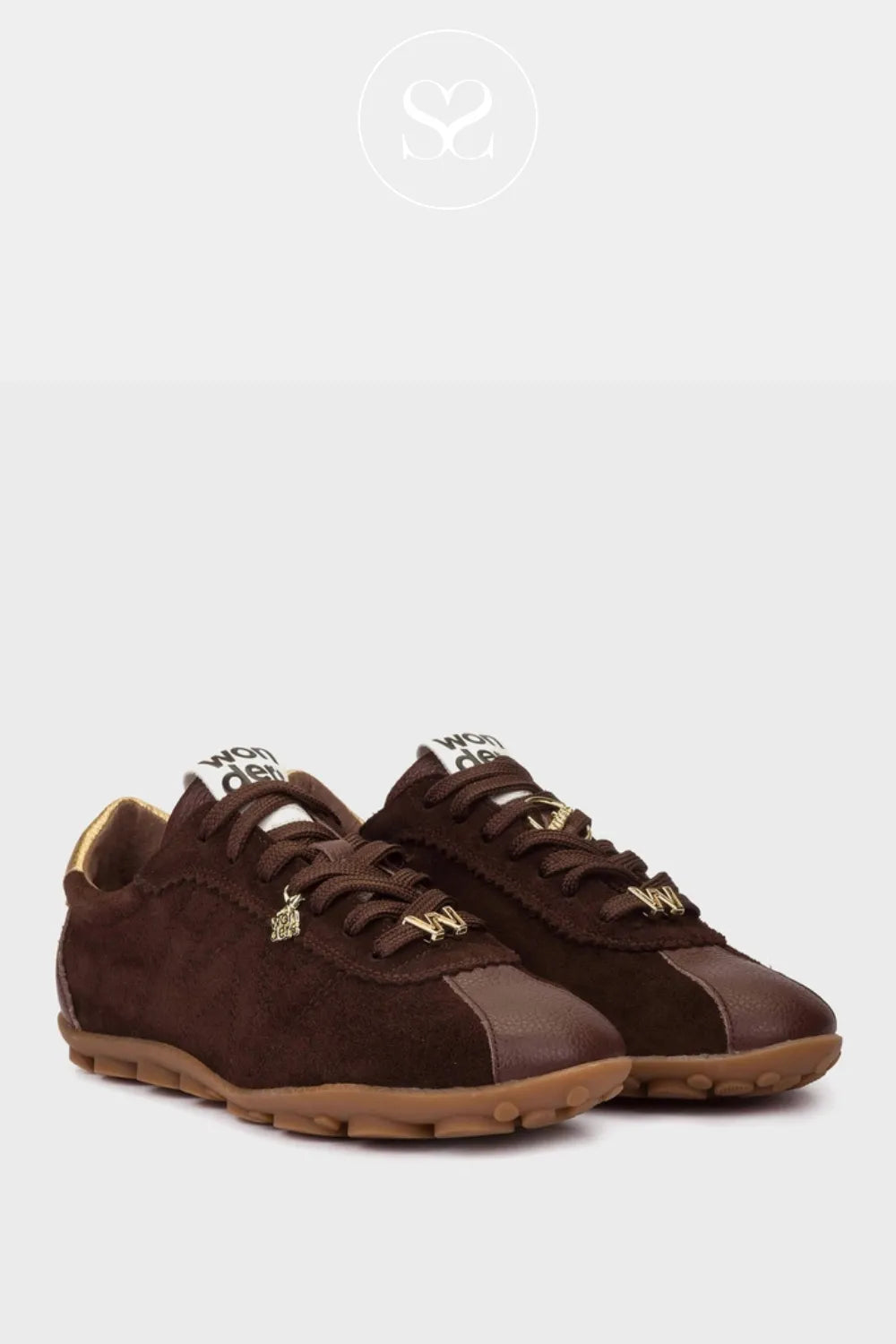 Wonders chocolate brown suiede trainers for ladies Ireland
