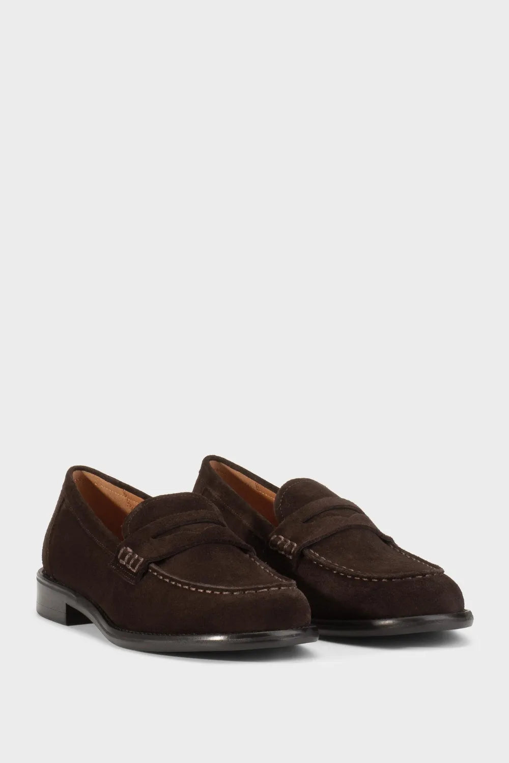 VAGABOND CHOCOLATE BROWN SUEDE LOAFER LINN IRELAND