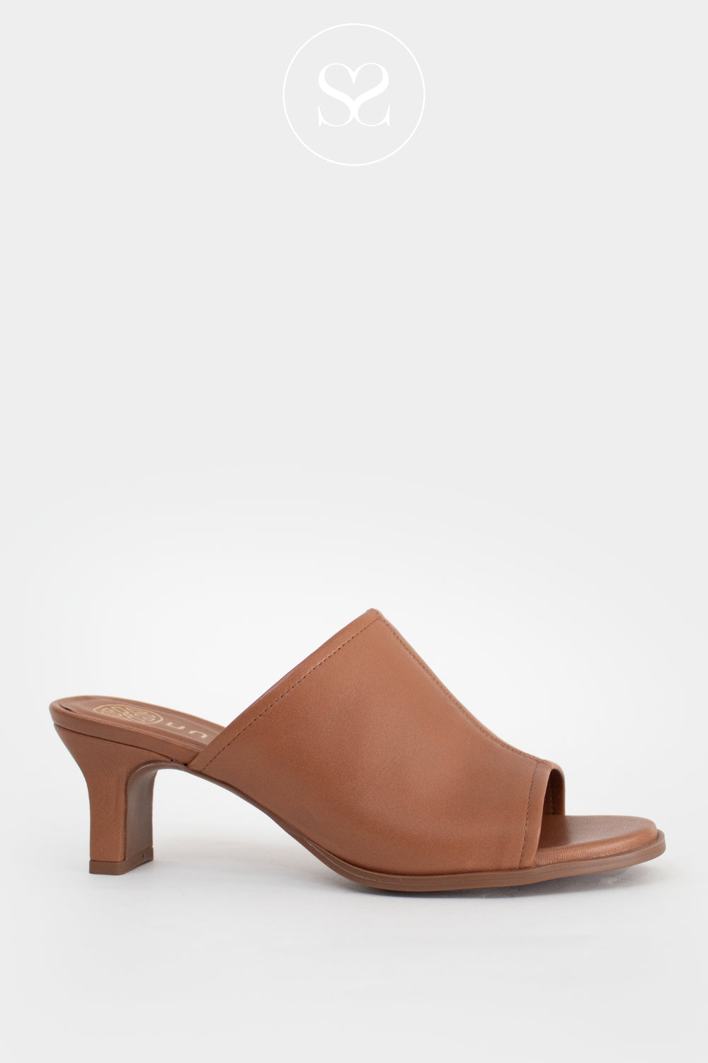 Unisa Tan Leather Mule Heel - Lefir Ireland