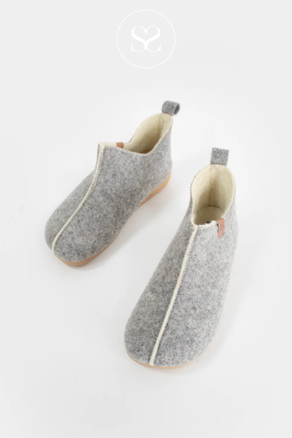 ANOTHER STEP GREY FAUX FUR BOOTIE STYLE SLIPPERS 55066014 IRELAND