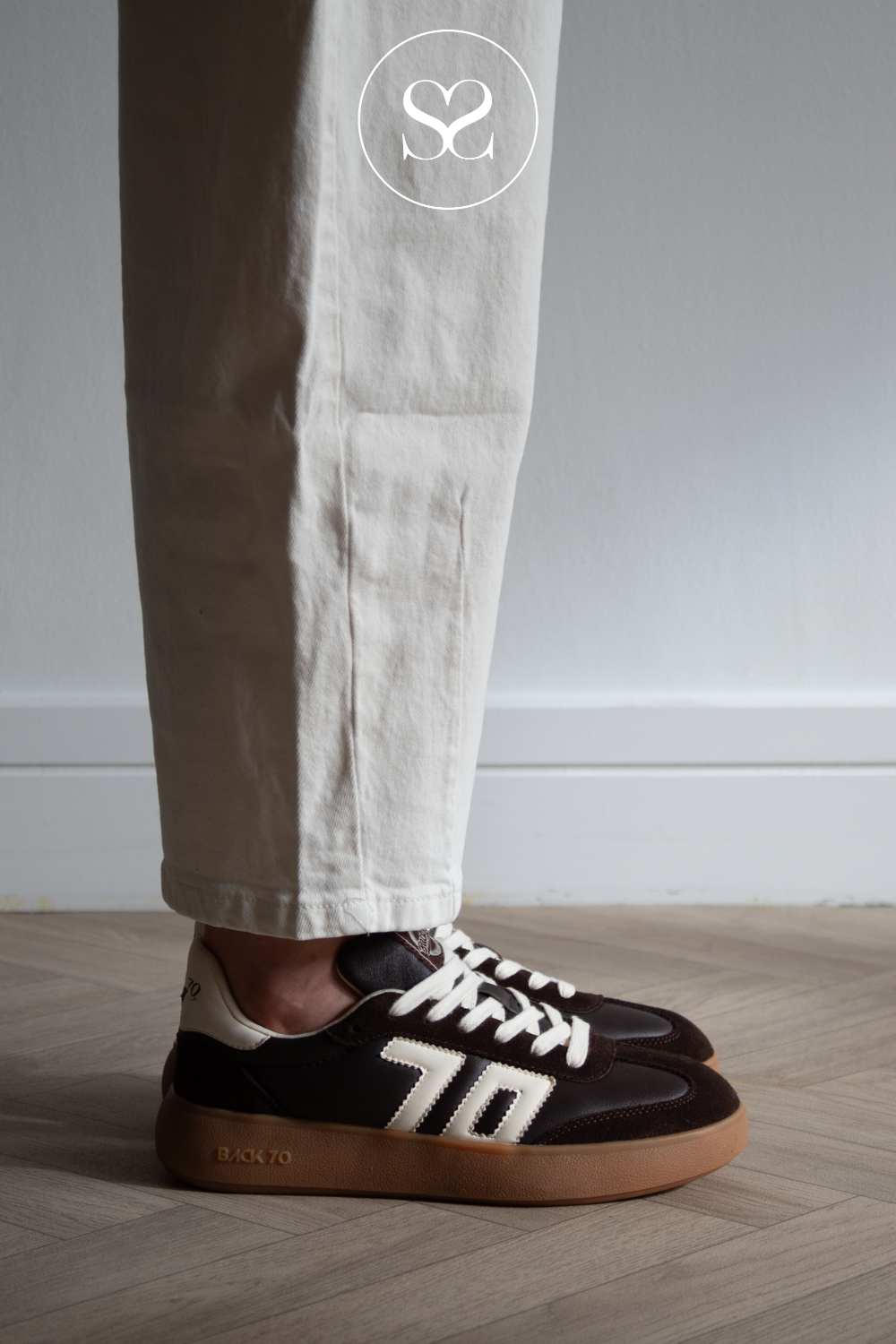 Back 70 Brown Chunky Retro Trainers - Brooklyn