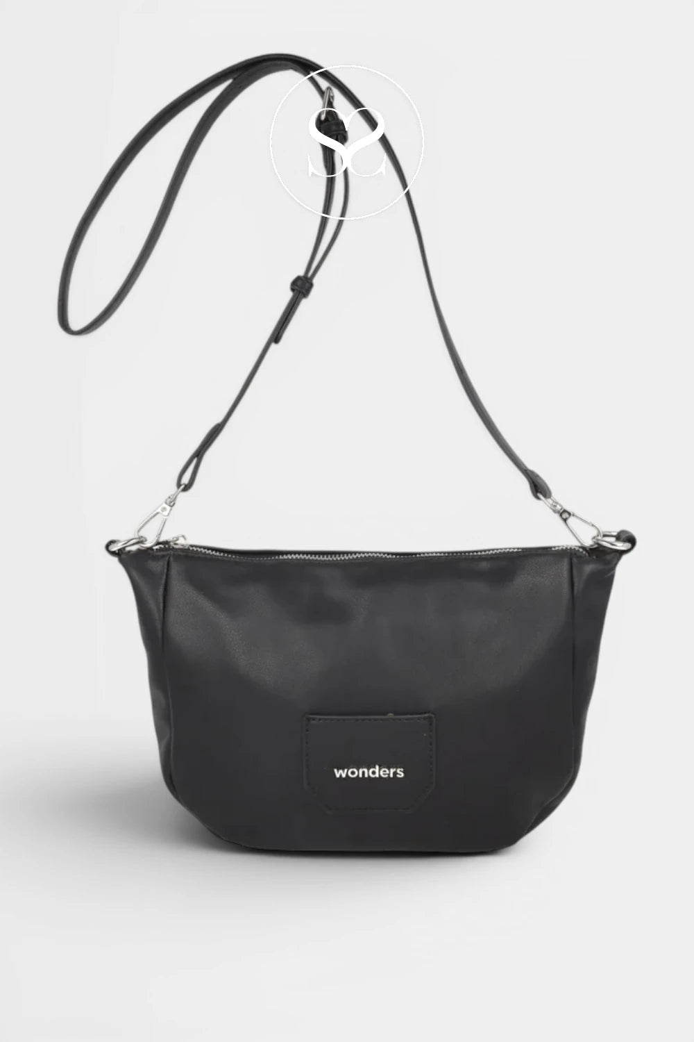 Wonders Black Cross-Body Bag  WB-55033