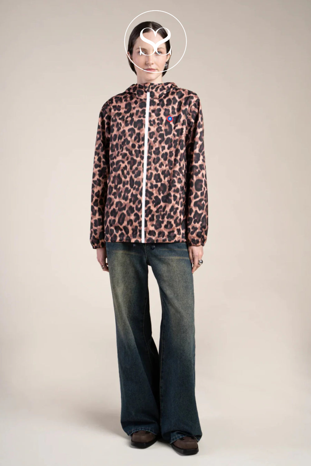 FLOTTE LEOPARD WATERPROOF SHORT RAINCOAT PASSY