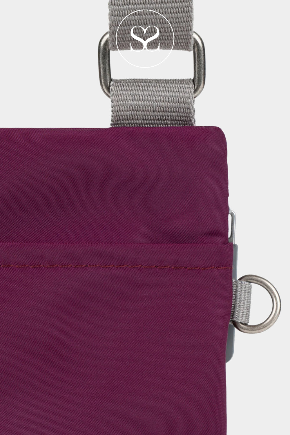 Roka Burgundy Waterproof Crossbody Messenger Bag - Chelsea B