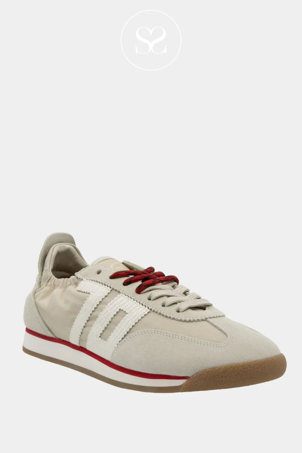 BACK70 Beige Retro Trainers - Rocket