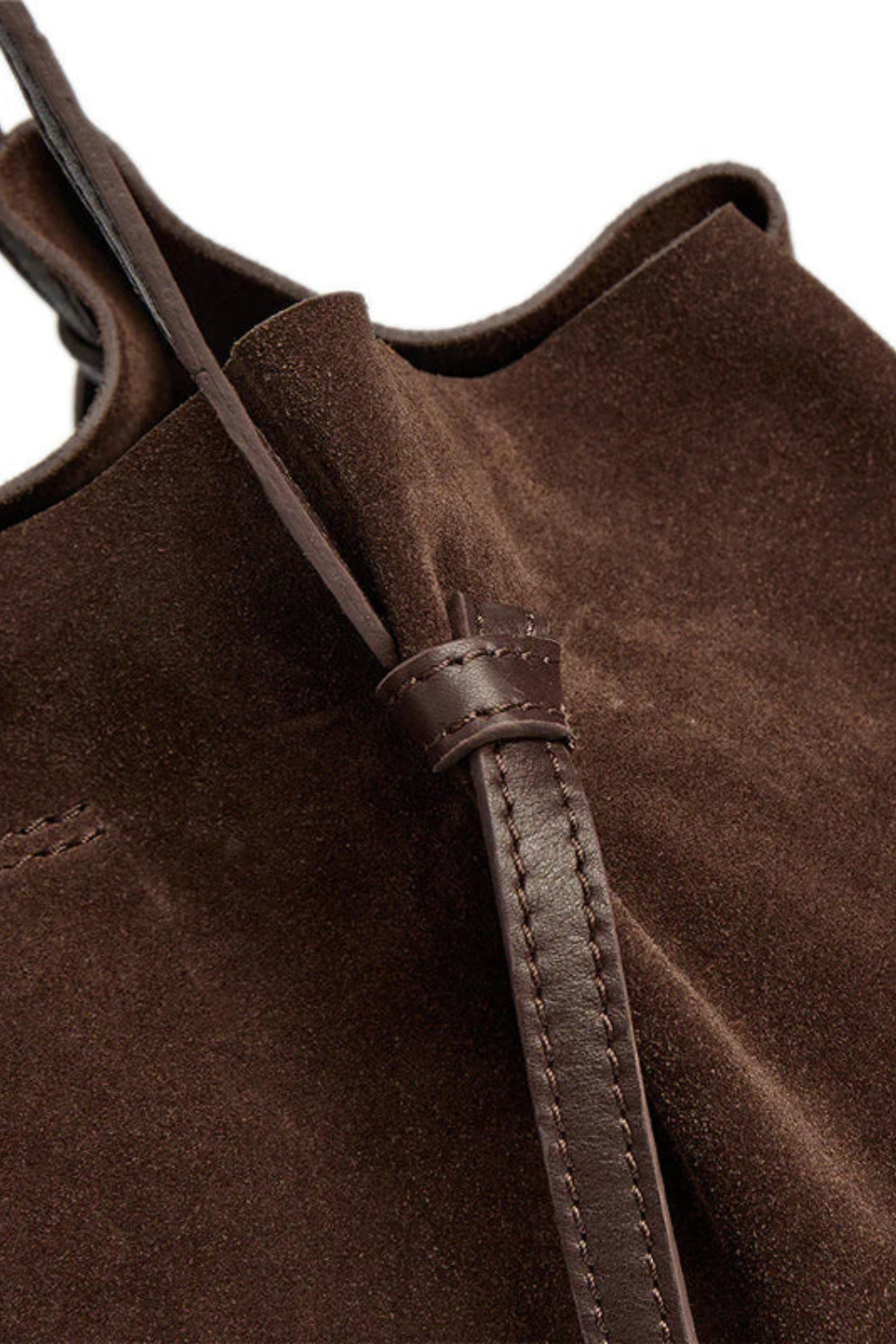 DEPECHE CHOCOLATE LEATHER SHOPPER BAG 16616