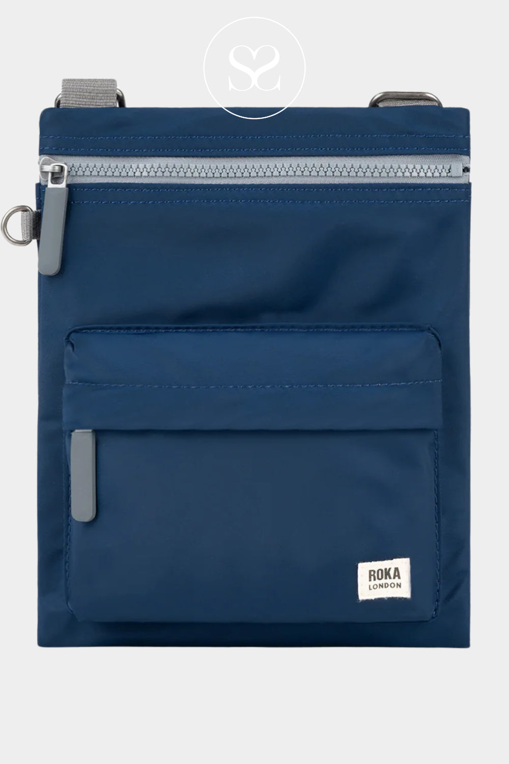 Roka Blue Waterproof Crossbody Messenger Bag - Chelsea B