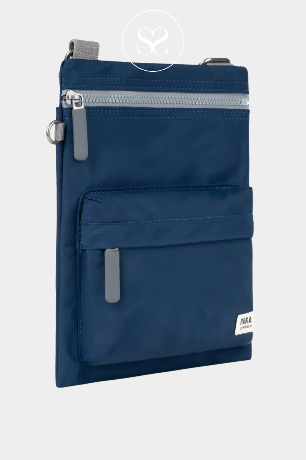Roka Blue Waterproof Crossbody Messenger Bag Ireland - Chelsea B