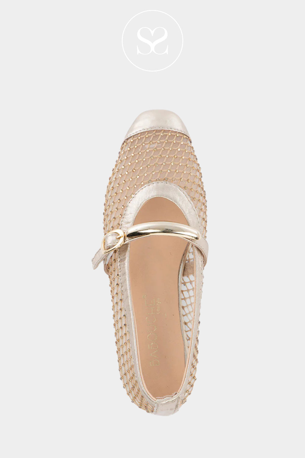 Babouche Gold Ballerina Flats - DEES