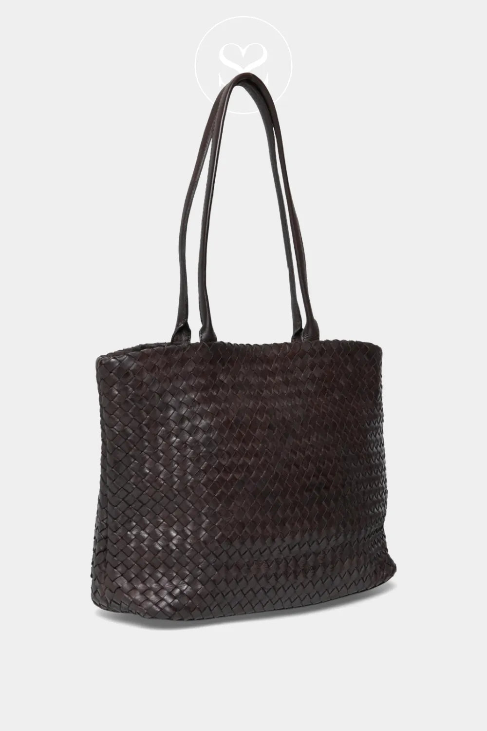 DEPECHE CHOCOLATE BROWN LEATHER SHOULDER BAG 16726 IRELAND