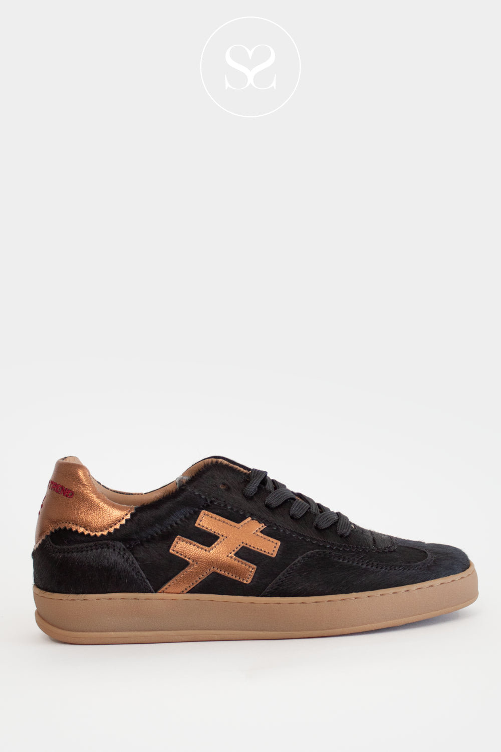 Another Trend Black & Bronze Trainers - A032-P1 Iconic II
