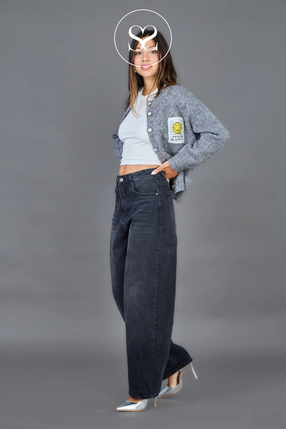 Black Barrel Jeans - Louisa