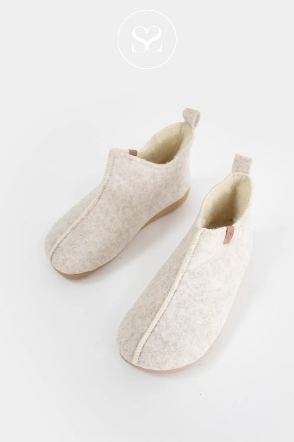 ANOTHER STEP CREAM FAUX FUR BOOTIE STYLE SLIPPERS 55066014