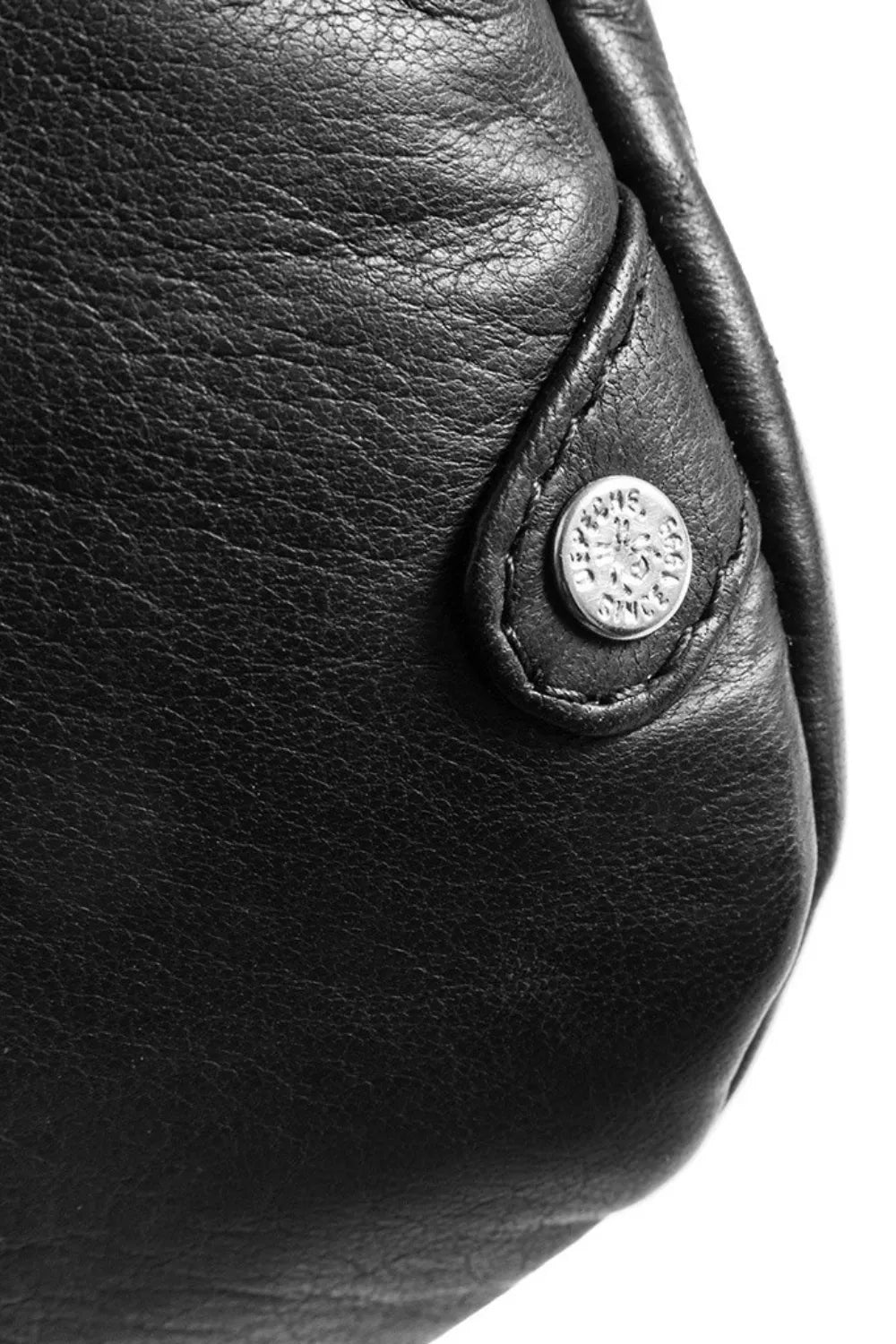 DEPECHE 15814 BLACK LEATHER CROSSBODY BUMBAG