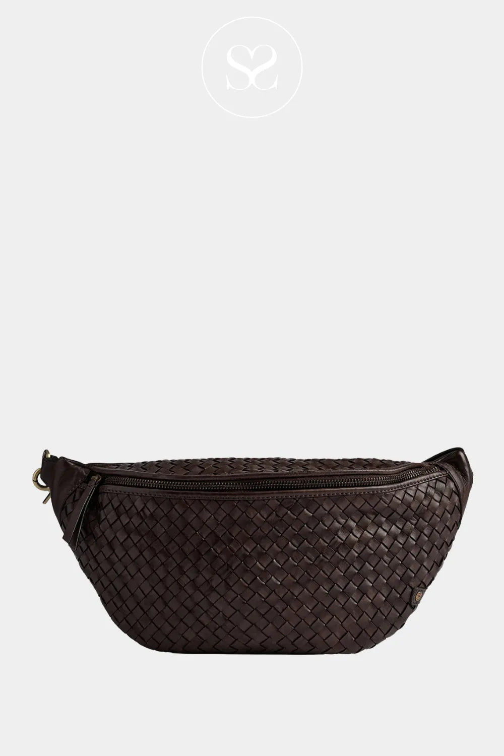 Depeche Brown Woven Bumbag - 16724 Made from soft, premium leather for a refined and comfortable feel.