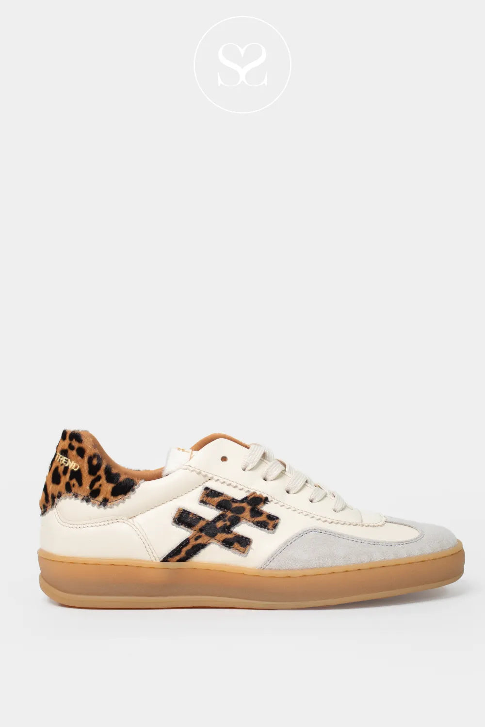 Another Trend Leopard Print Trainers - A032-C253 for women made from Soft materials and cushioned interior ensure lasting comfort throughout the day